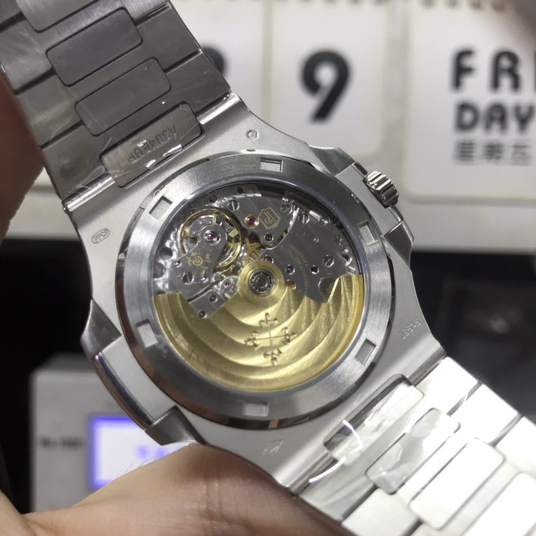 Patek Philippe Nautilus series 57111P, 40th Anniversary Edition with Blue Dial, 40mm size.