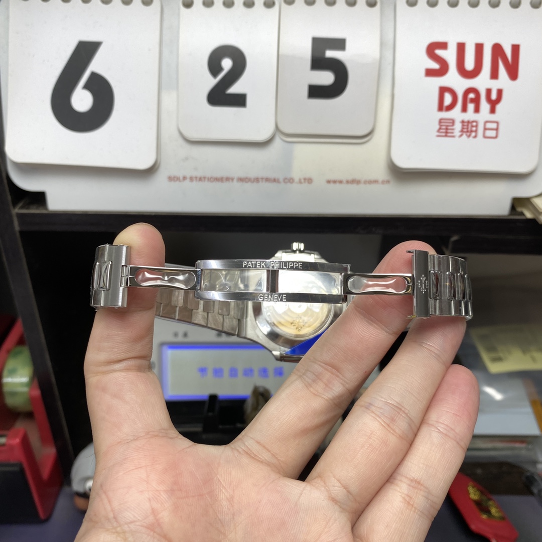 Patek Philippe Nautilus series 57261A-001, Grey Dial Steel Bracelet, Multi-Function Perpetual Calendar Watch, 40.5mm size.