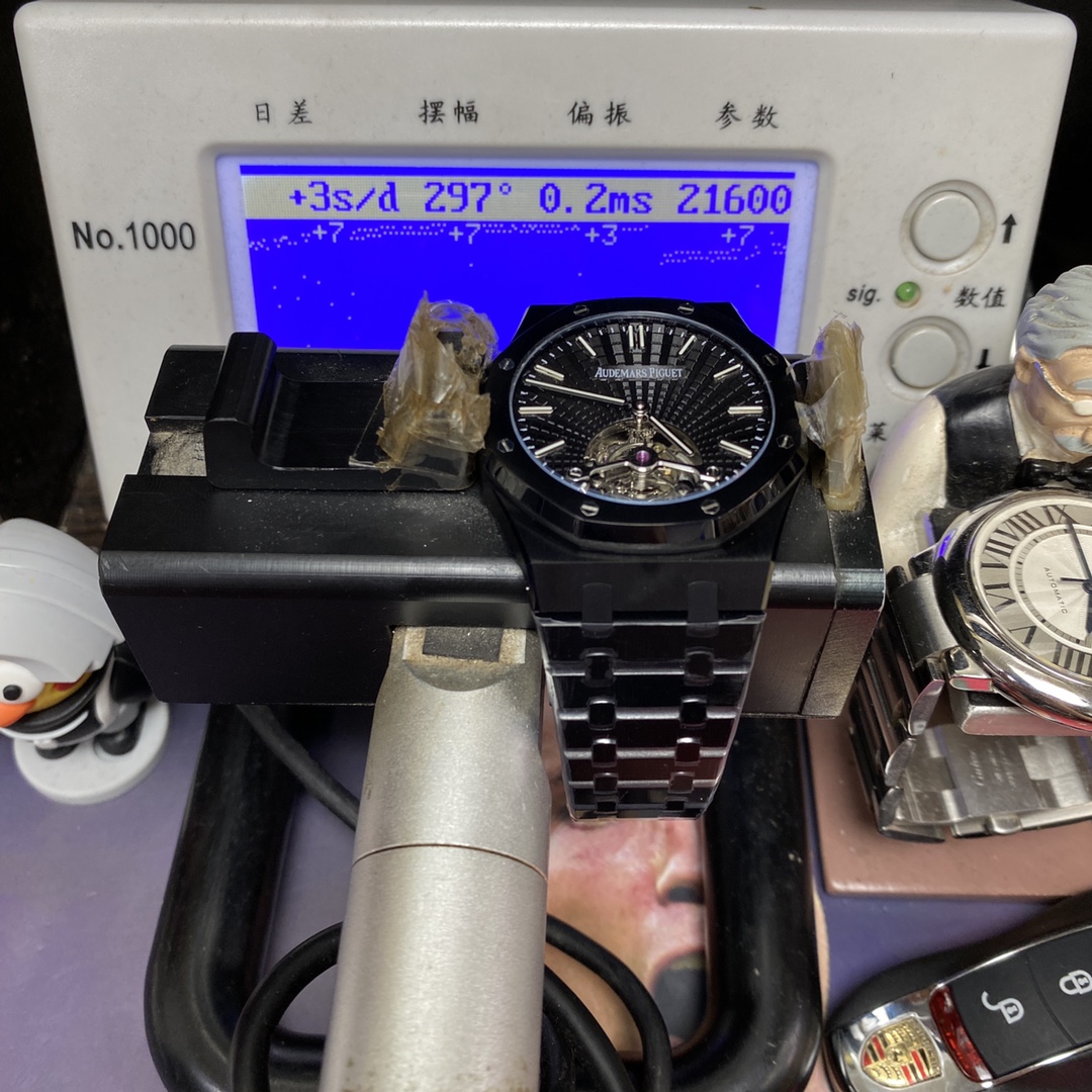 Audemars Piguet Royal Oak Offshore Series 26522CE.OO.1225CE.01, Black Case Black Dial Tourbillon Watch, 41mm Size.