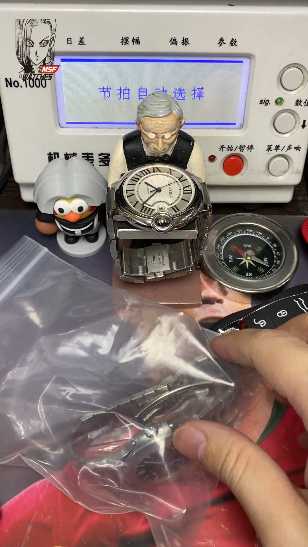 Patek Philippe Nautilus series 57121A-001, Blue Dial Steel Bracelet, Synchronized Functions, 40mm size.