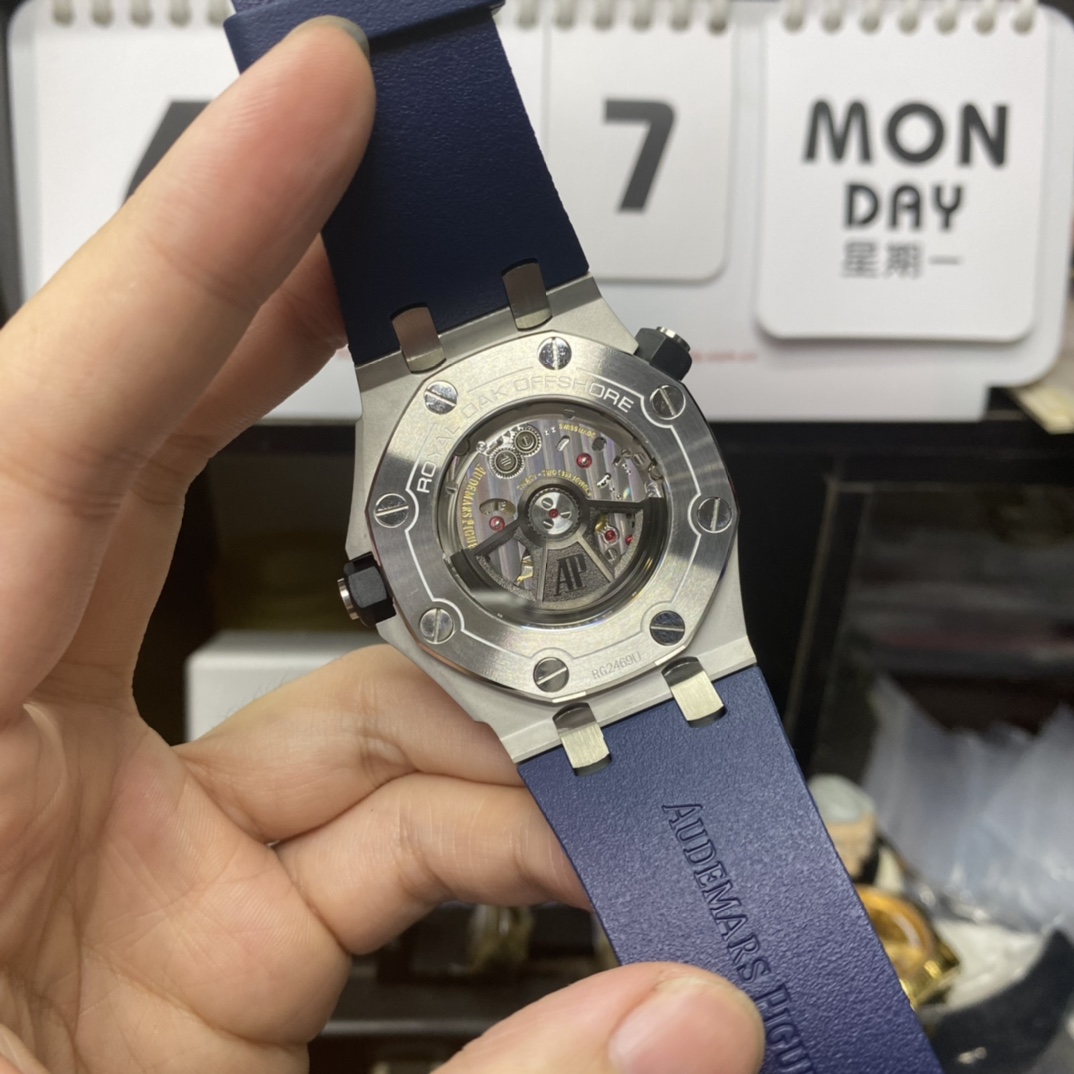 Audemars Piguet Royal Oak Offshore Series 15720ST.OO.A027CA.01, Blue Dial, 42mm Size.