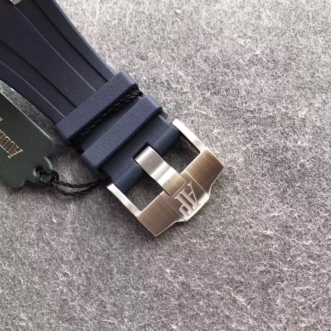 Audemars Piguet Royal Oak Offshore Series 15710ST.OO.A027CA.01, Blue Dial Transparent Caseback, 42mm size.