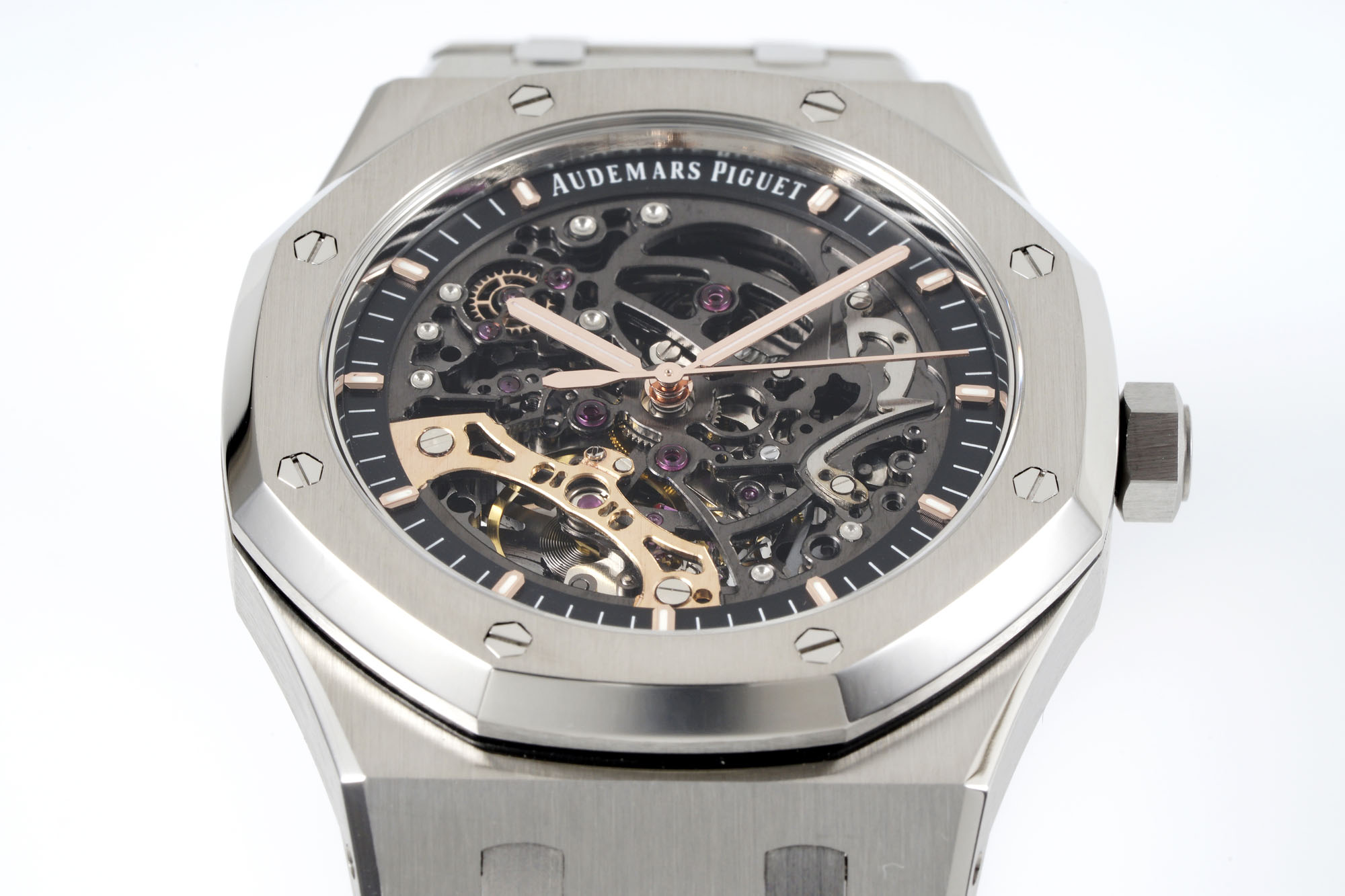 Audemars Piguet Royal Oak Series 15407ST.OO.1220ST.01, Deep Gray dial, 41mm size.