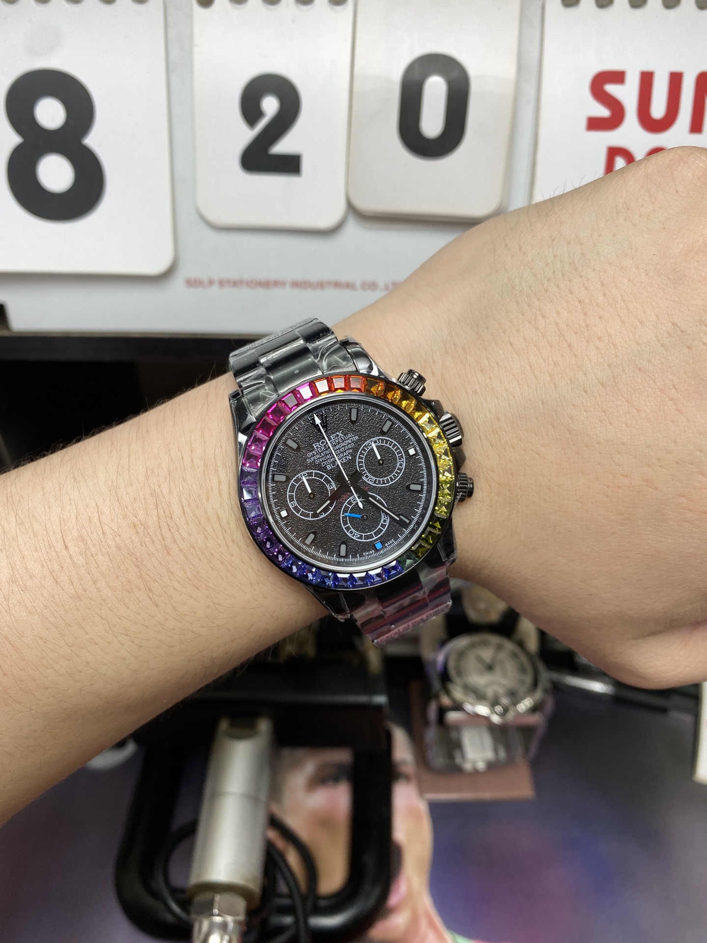 Rolex Daytona series BLAKEN modify all black chrome Case 40mm size.