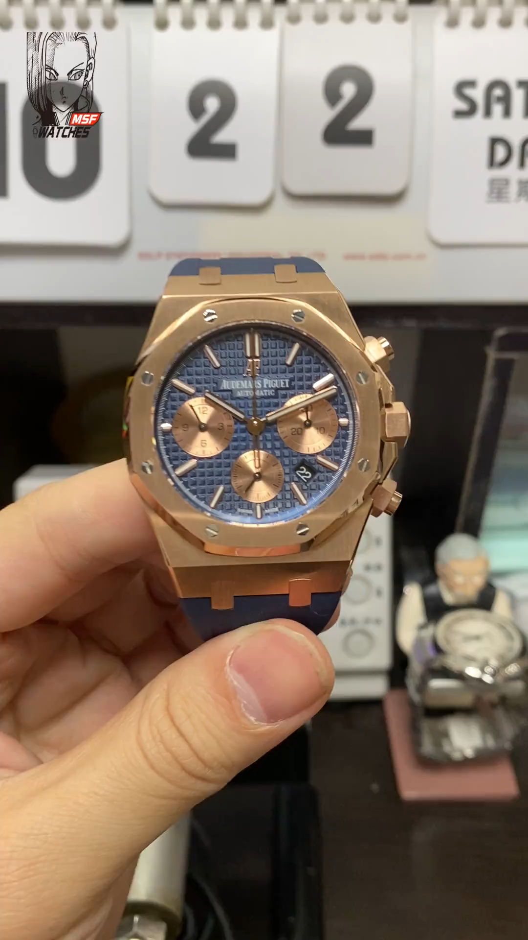 Audemars Piguet Royal Oak Series 26331OR.OO.D315CR.01, Blue Panda Dial, 41mm size.