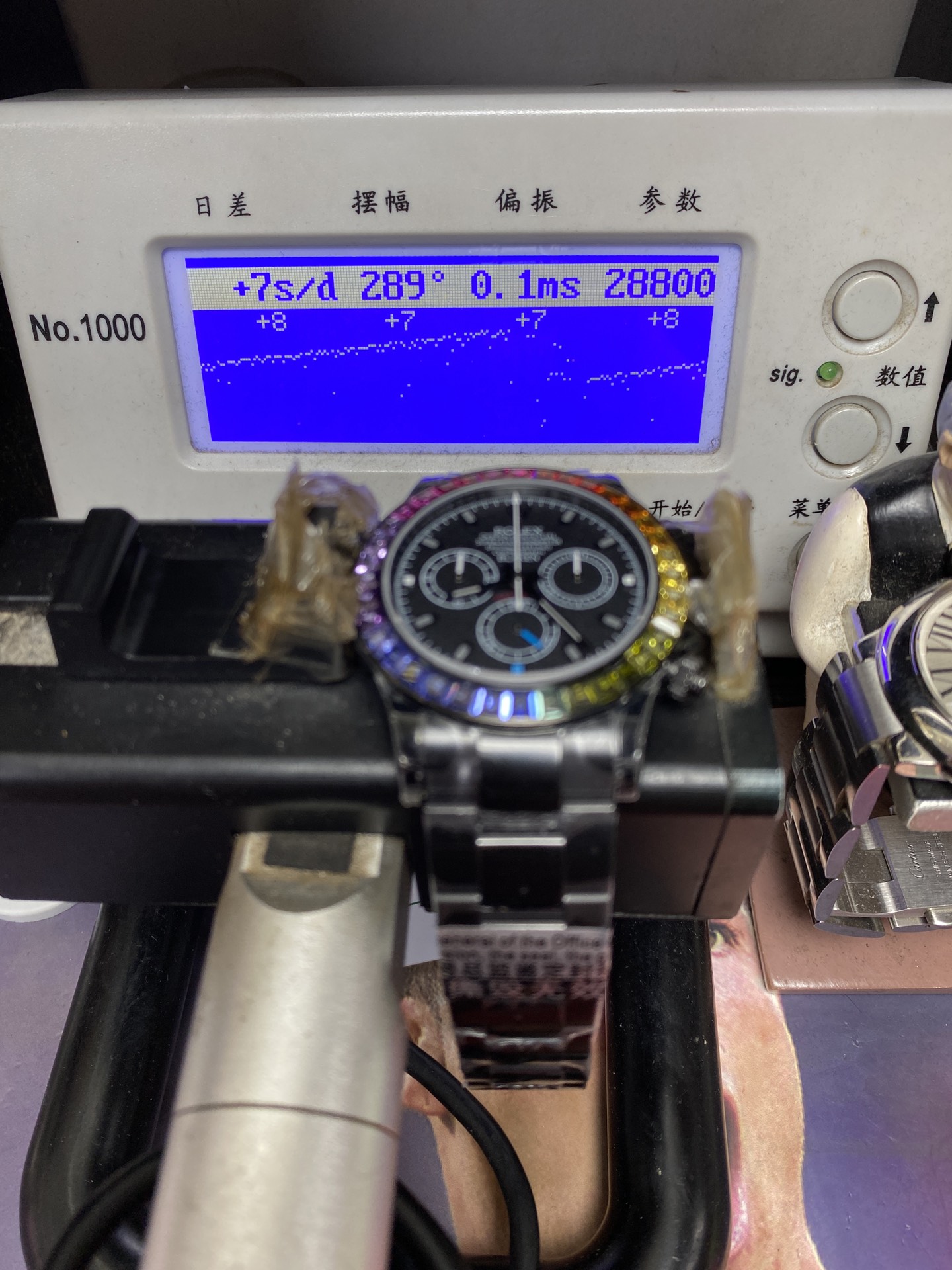 Rolex Daytona series BLAKEN modify all black chrome Case 40mm size.