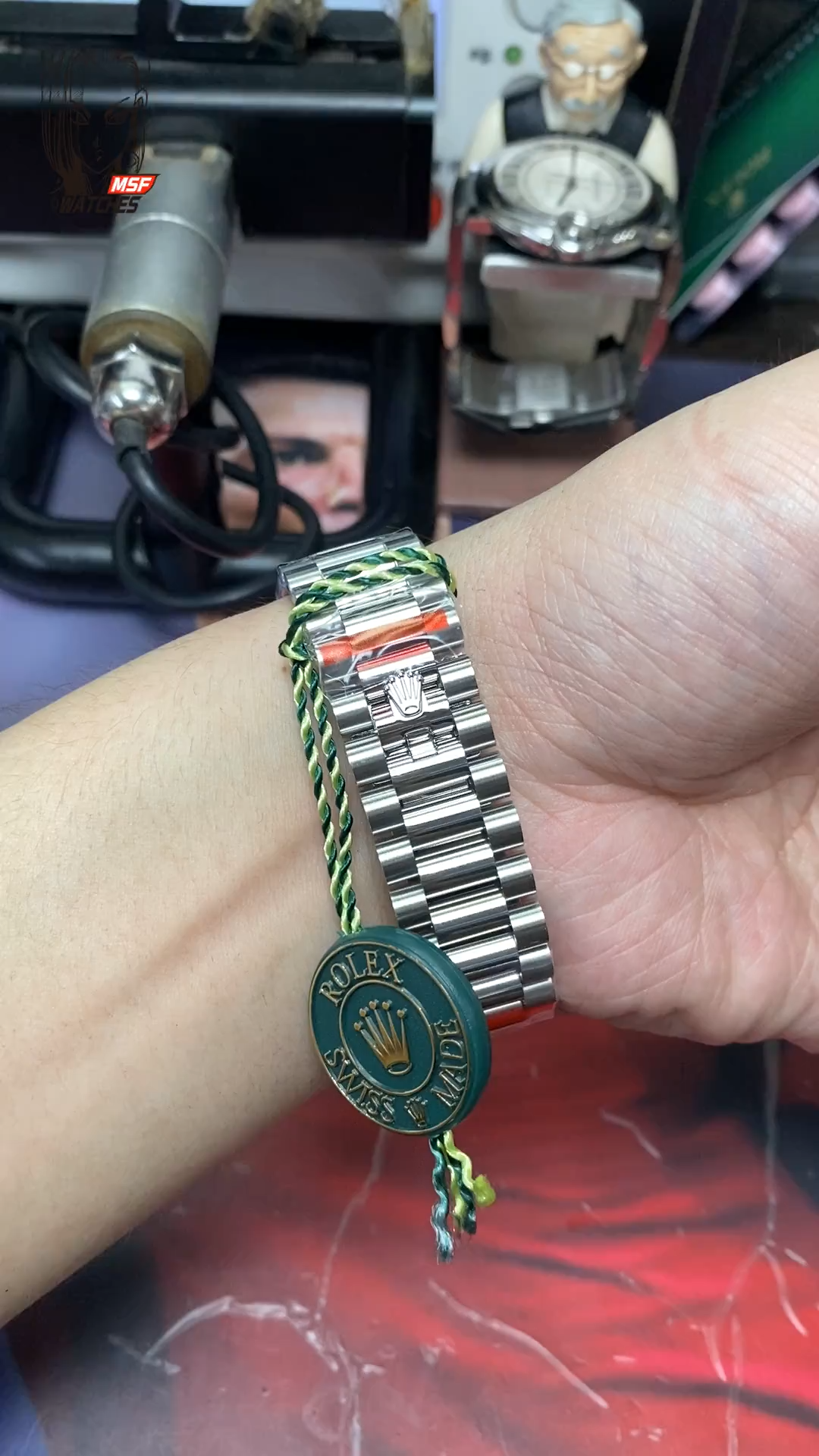 Rolex Day-Date series m128239-0044, Turquoise Dial, 36mm size.