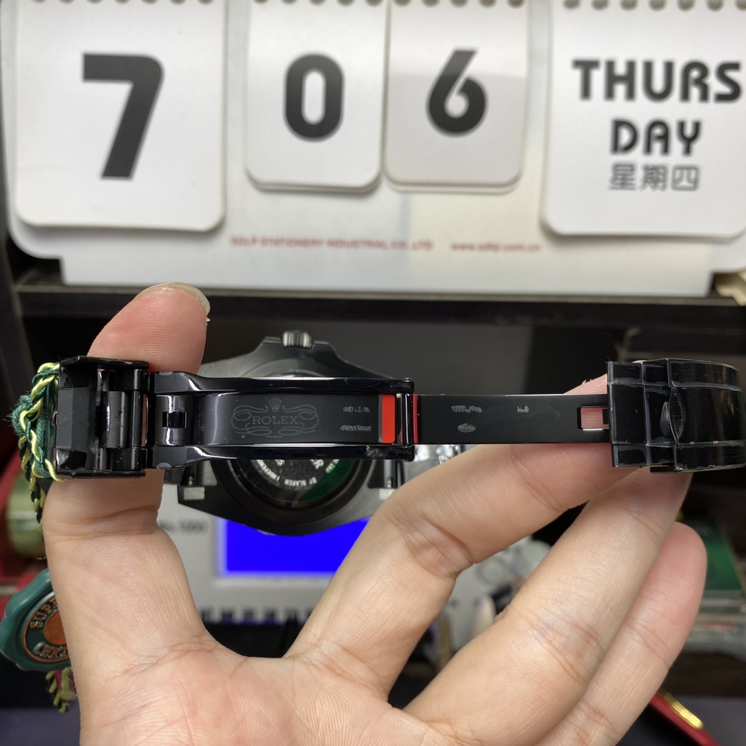 Rolex Submariner series BLAKEN MODIFY All carbon fiber CASE with 3135 blue spring mechanical movement 40MM SIZE