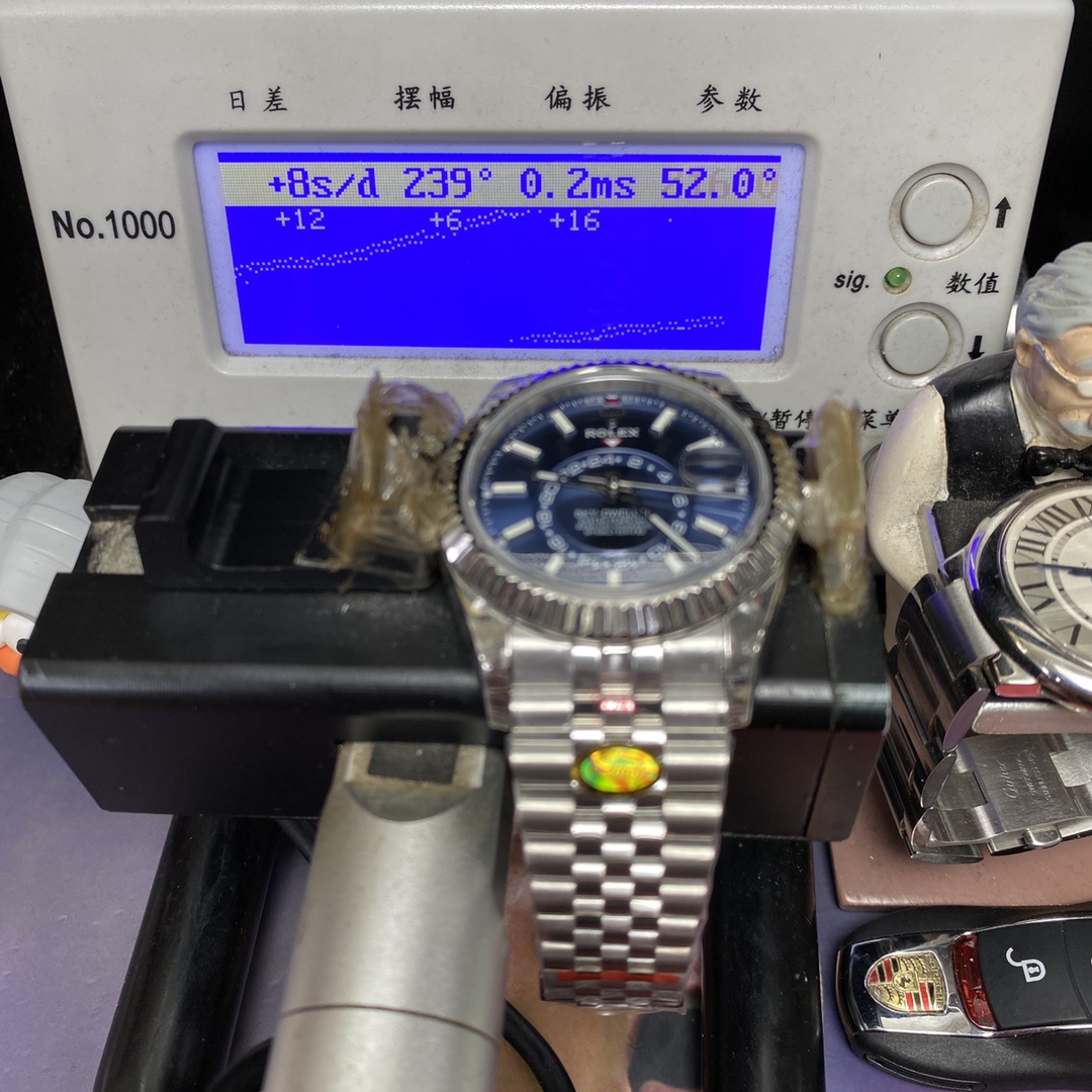 Rolex Explorer II Sky-Dweller series m326934-0004 ,Blue Dial Steel Bracelet ,Full Calendar Month Dual Time Zone Synchronized function, 42mm size.