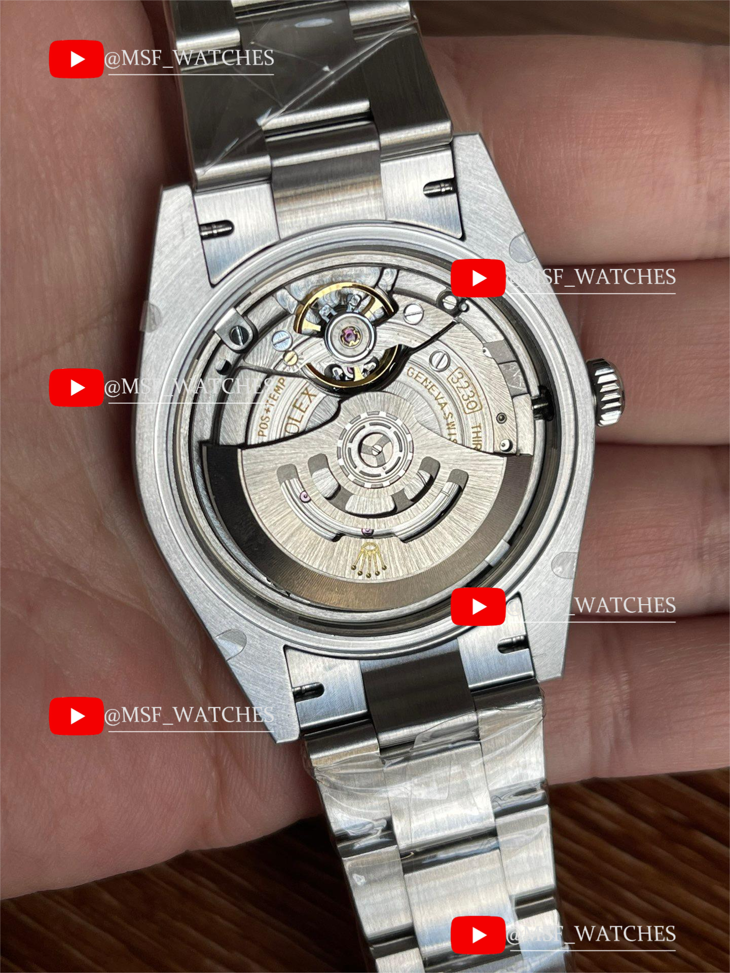 Rolex Oyster Perpetual series m124300-0002, Black Dial with Stick Indexes, 41mm size.