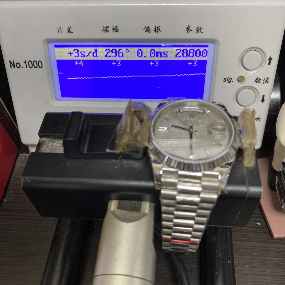 Rolex Day-Date Series m228239-0055, White Gold Genuine Meteorite Dial, 40mm Size.