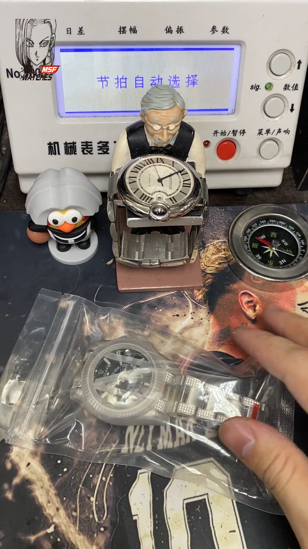 Rolex SKY-DWELLER series Black/BLUE Dial, FULL diamond case,  ,Month Date and GMT Dual Time Zone Functions, 42mm Size.