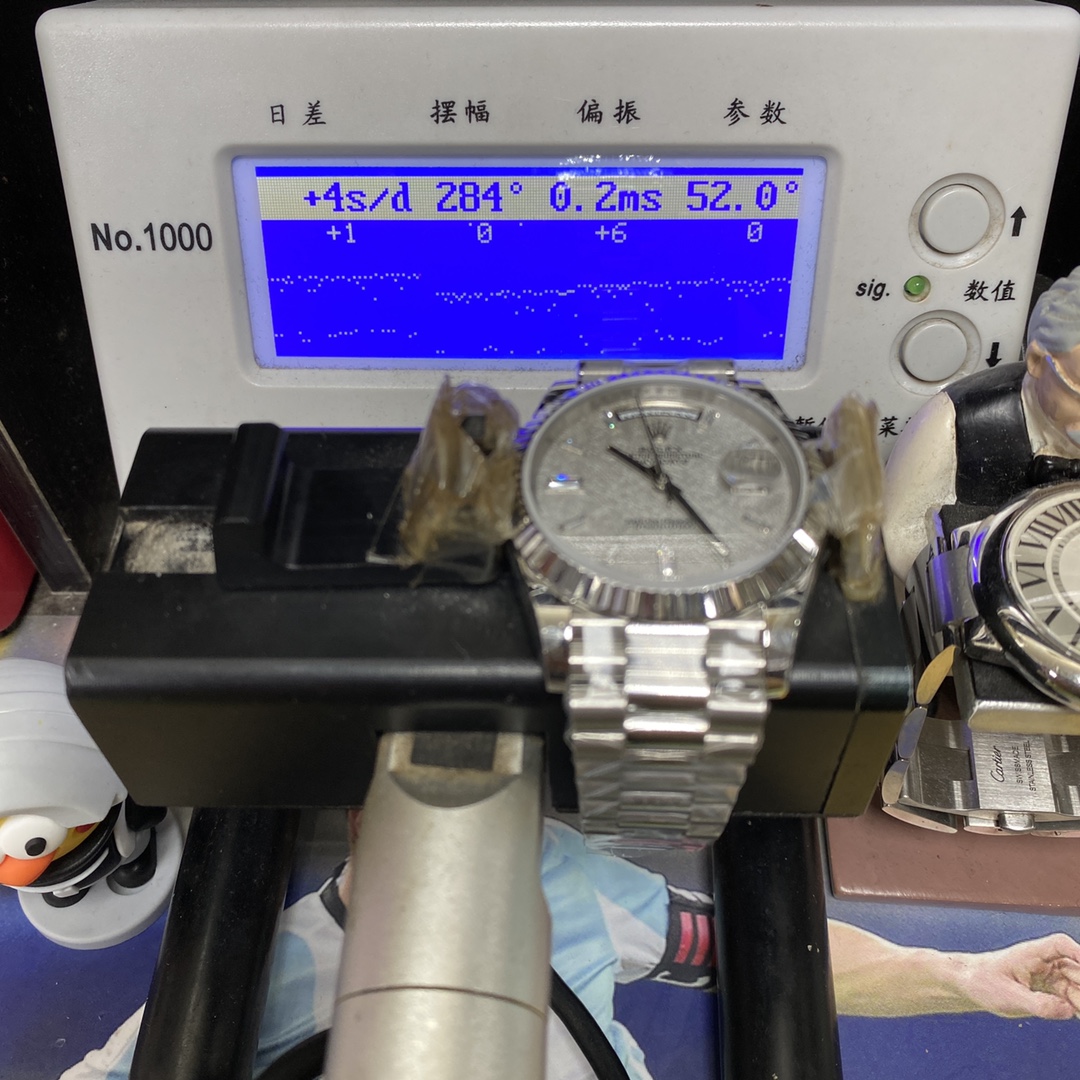 Rolex Day-Date Series m228239-0055, White Gold Genuine Meteorite Dial, 40mm Size.