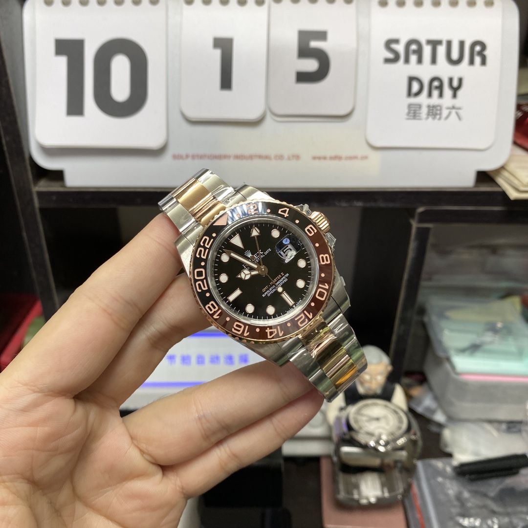 Rolex GMT-Master II Series m126711chnr-0002, Sand Dial Rose Gold Case, 40mm Size.
