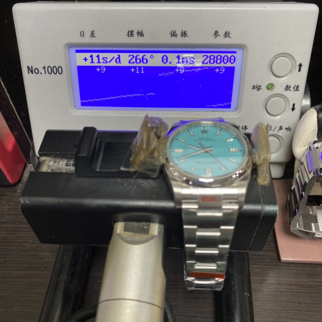 Rolex Oyster Perpetual Series m126000-0006, Tiffany Blue Dial, 36mm size.