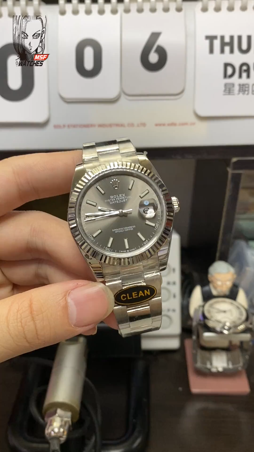 Rolex Datejust Series m126334-0014, Grey Dial, 41mm size, Jubilee stainless steel bracelet.