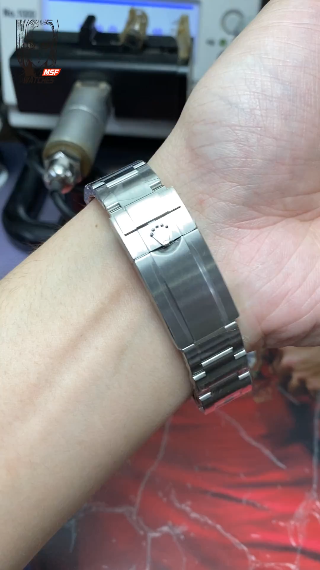 Rolex Air-King series M126900-0001, Green Hand, 40mm size.