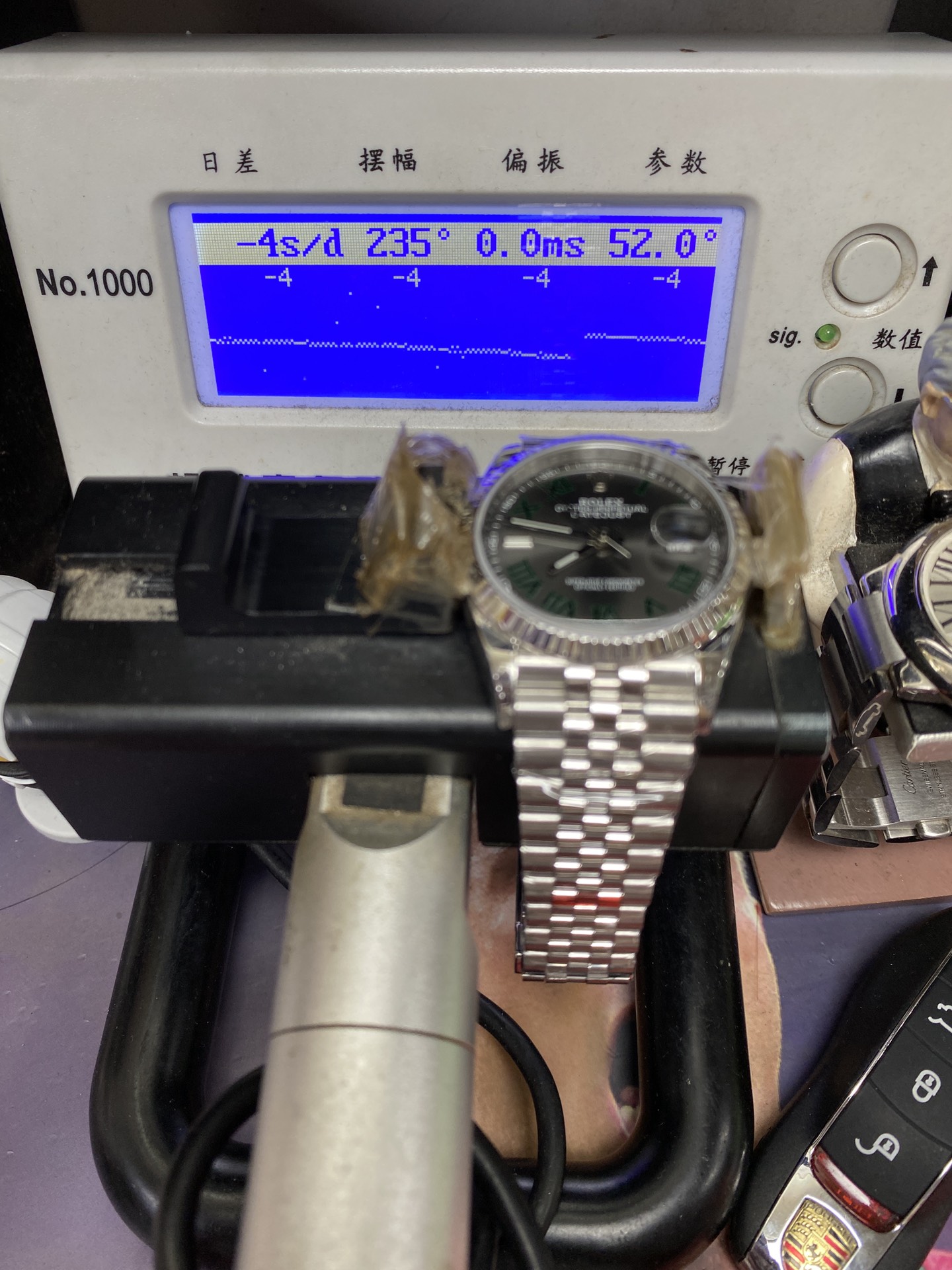 Rolex Datejust series m126234-0045, Green Roman Numerals on a Green Dial, 36mm size.