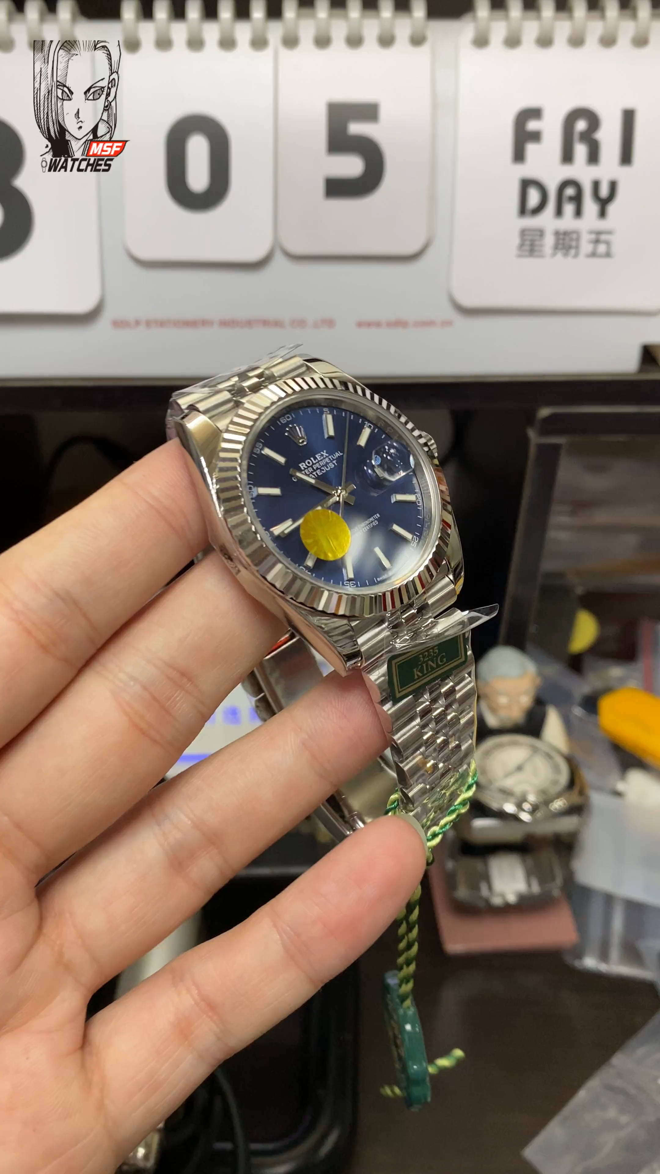 Rolex Datejust Series m126334-0002, Classic Blue Dial Fluted Bezel, 41mm Size.