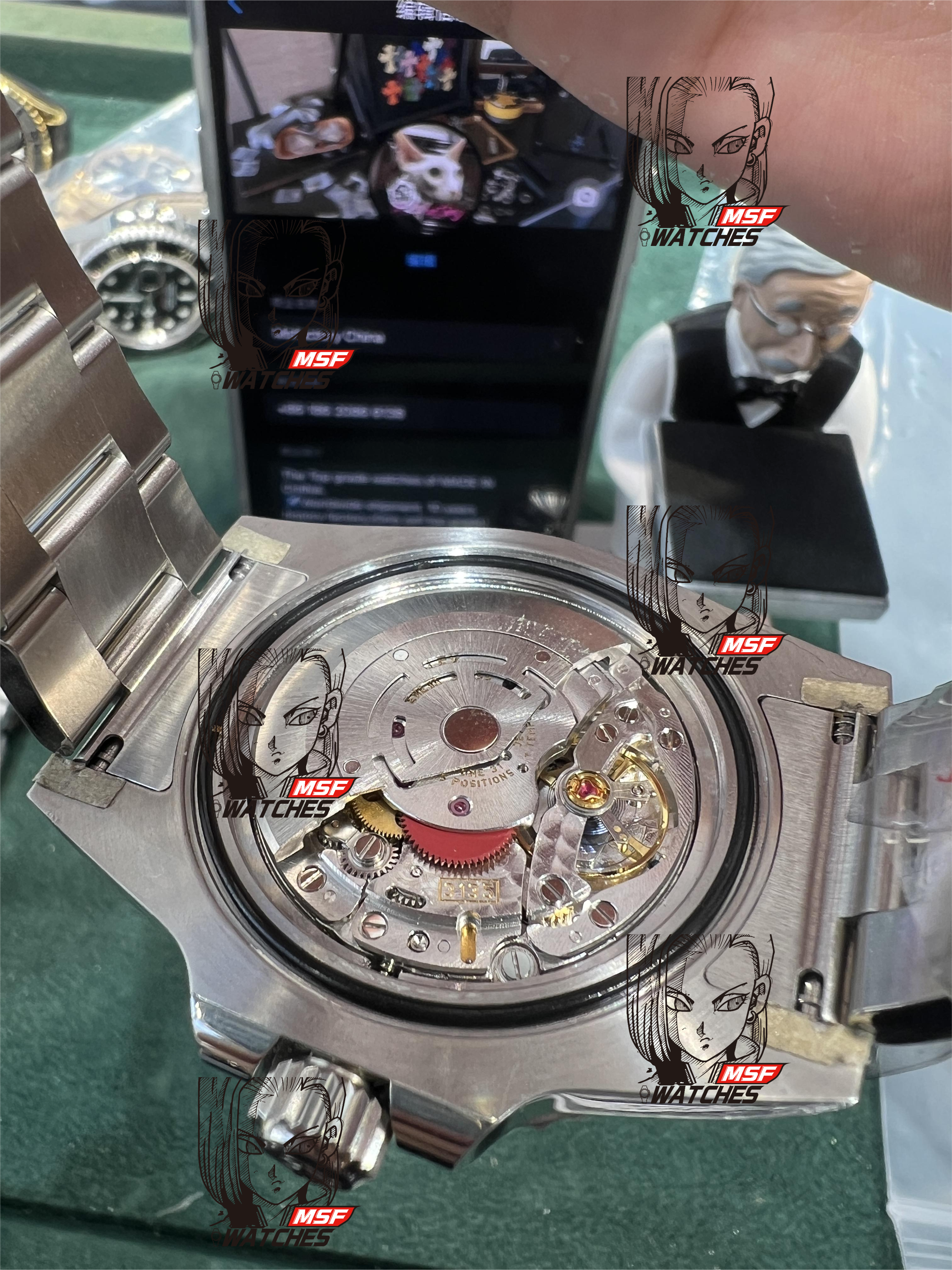 Rolex Yacht-Master Series 16628, BLAKEN modify, same model with MSFWATCHES BOSS WEARING, 40mm Size.