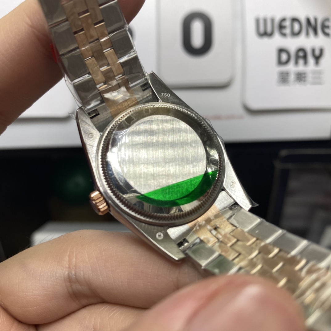 Rolex Datejust series m278273-0028, Two-Tone Gold Case with Mother-of-Pearl Dial, 31mm size.