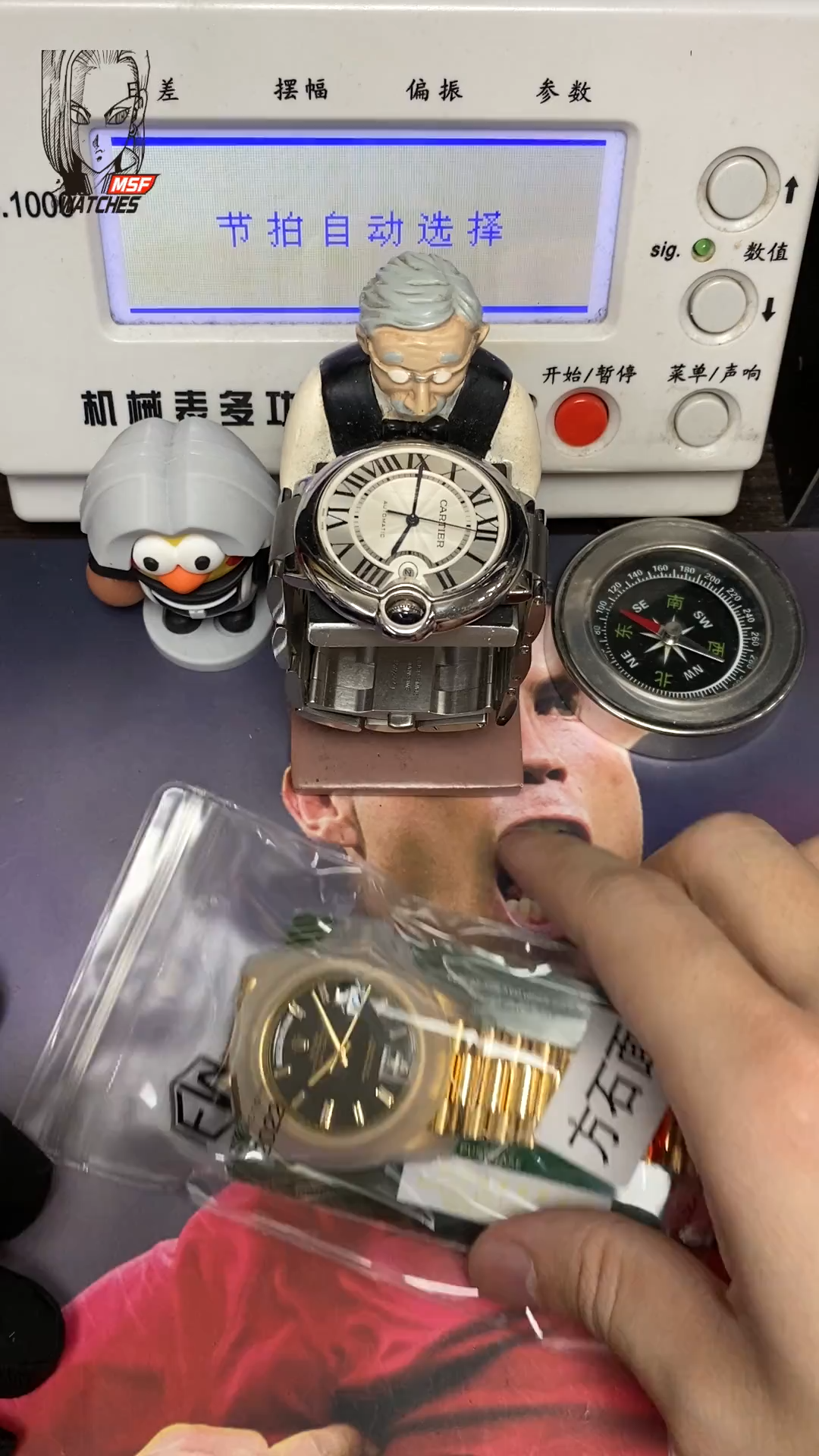 Rolex Day-Date Series m228238-0067, Ice Sugar Diamond Black Dial All-Gold Design, 40mm Size.