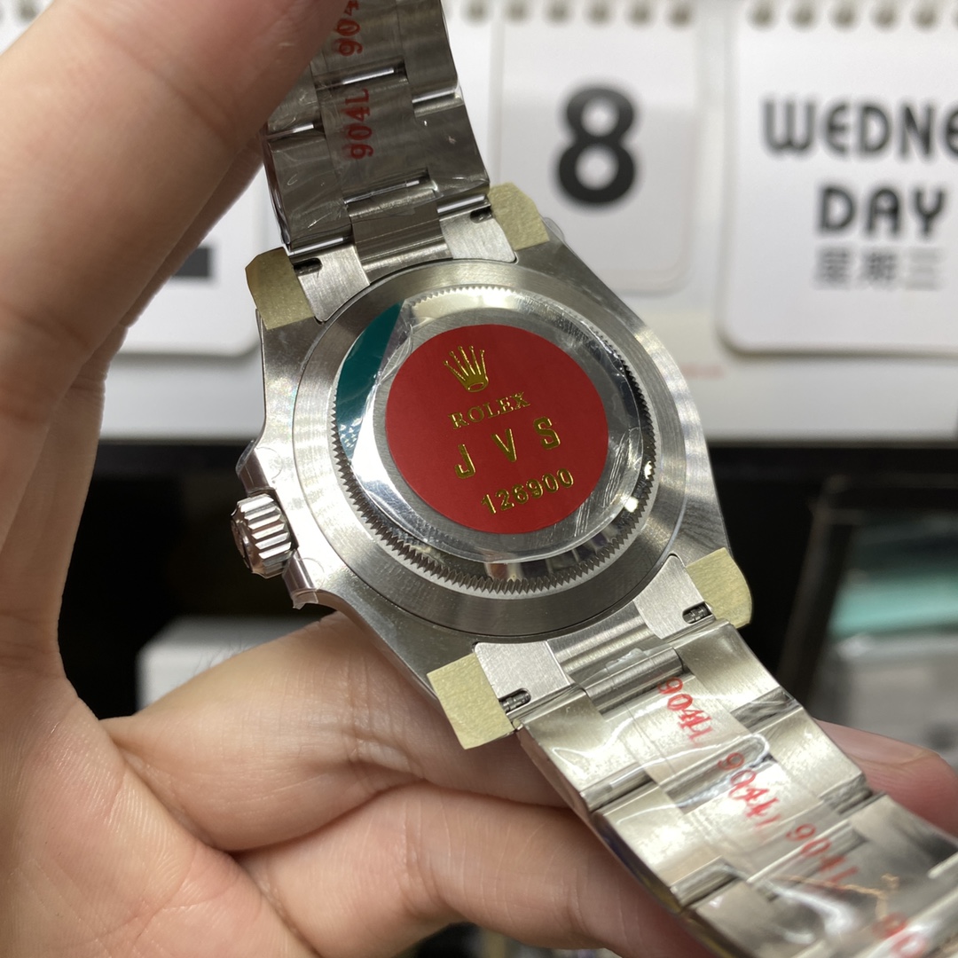 Rolex Air-King series M126900-0001, Green Hand, 40mm size.