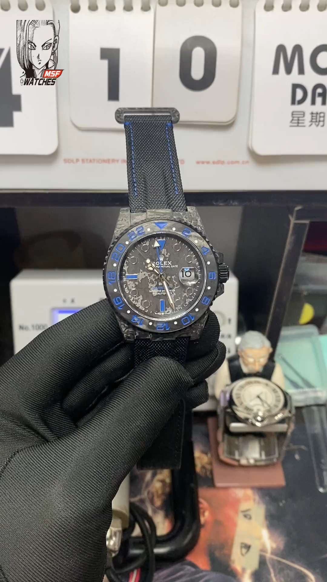 Rolex GMT-Master II series DIW MODIFY All carbon fiber CASE , 40mm size.