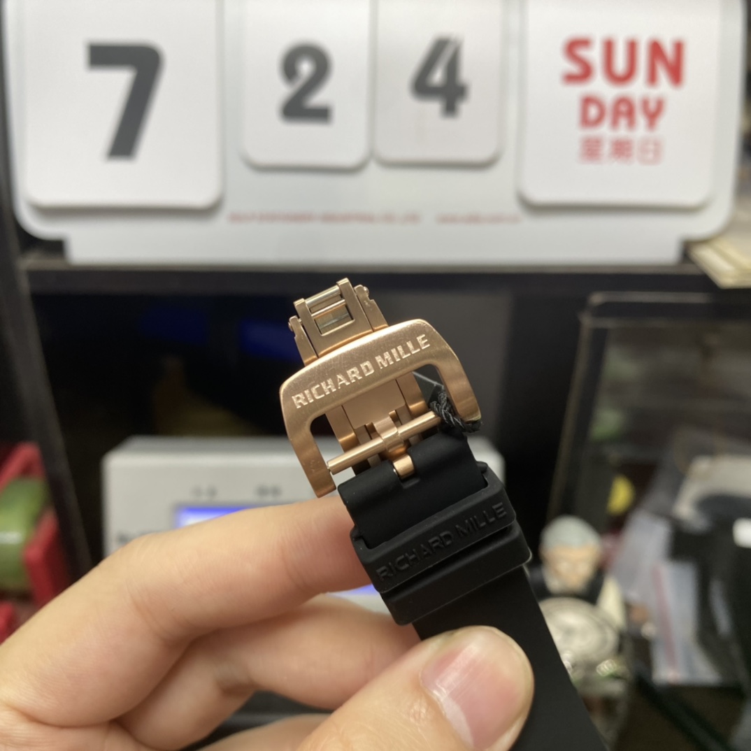 Richard Mille Women's Collection series RM07-01, Red Lips Black Ceramic Case, 45.66 x 31.40mm size.