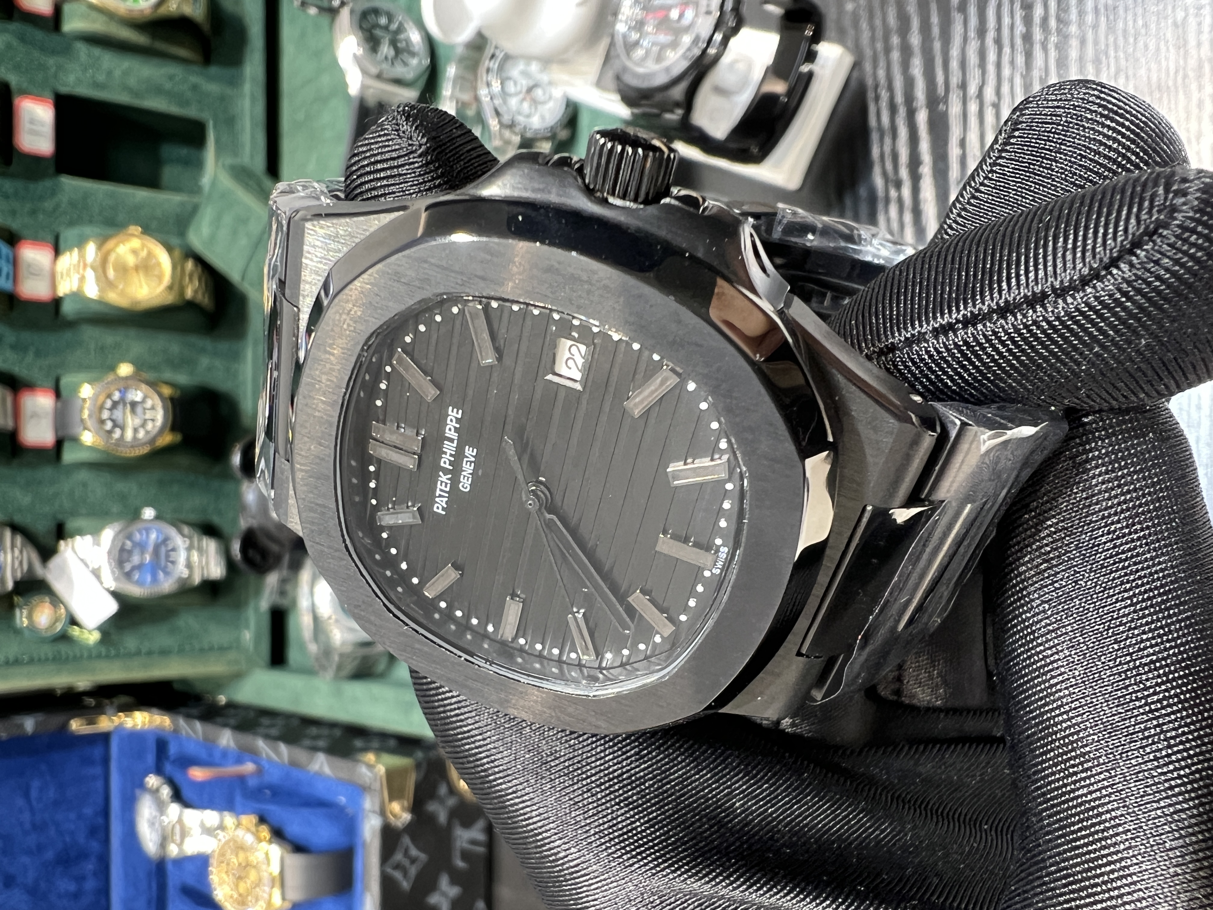 Patek Philippe Nautilus series 5711 all black case BLAKEN modify of 