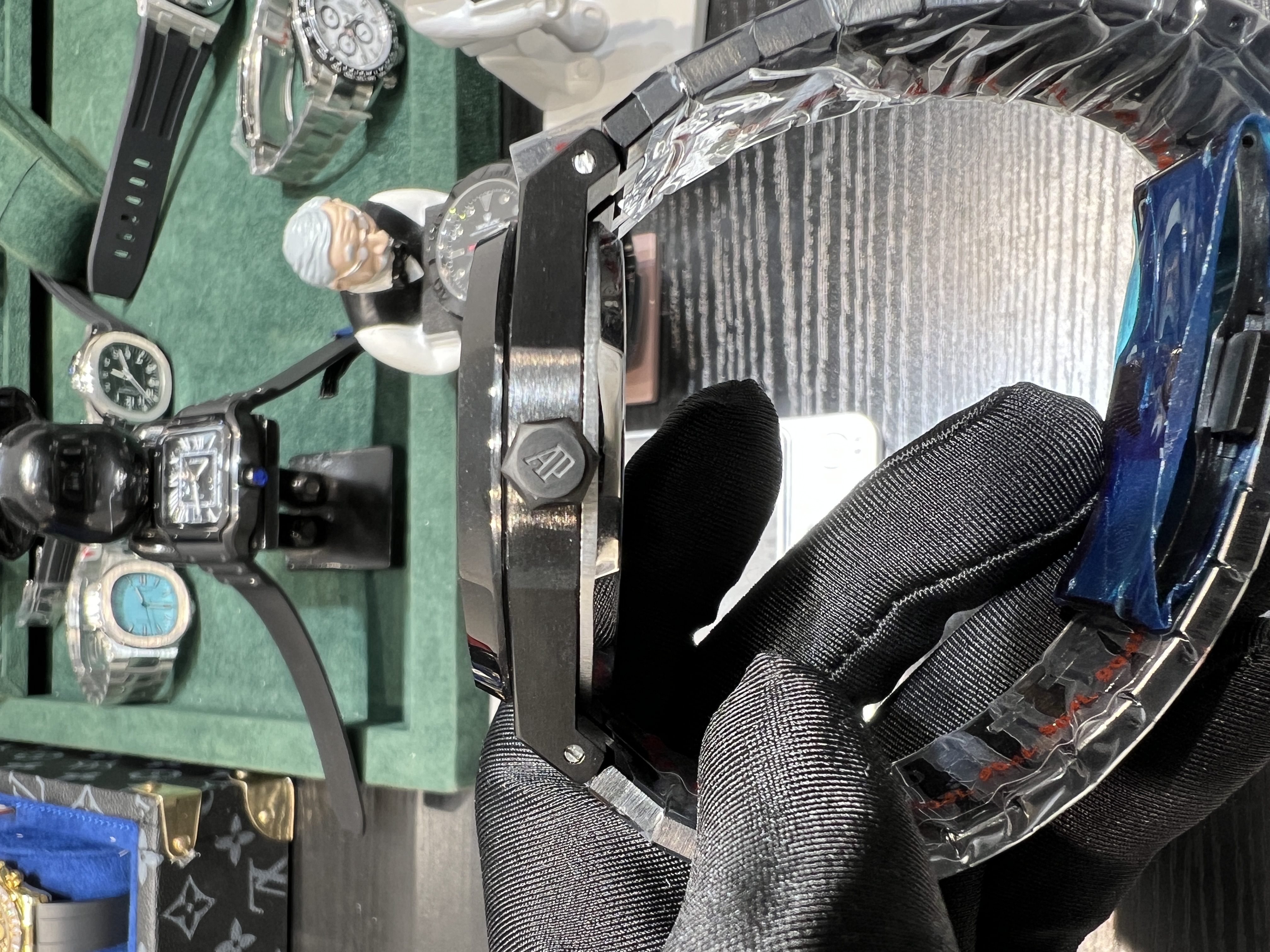 Audemars Piguet Royal oak 15500 all black case BLAKEN modify of 