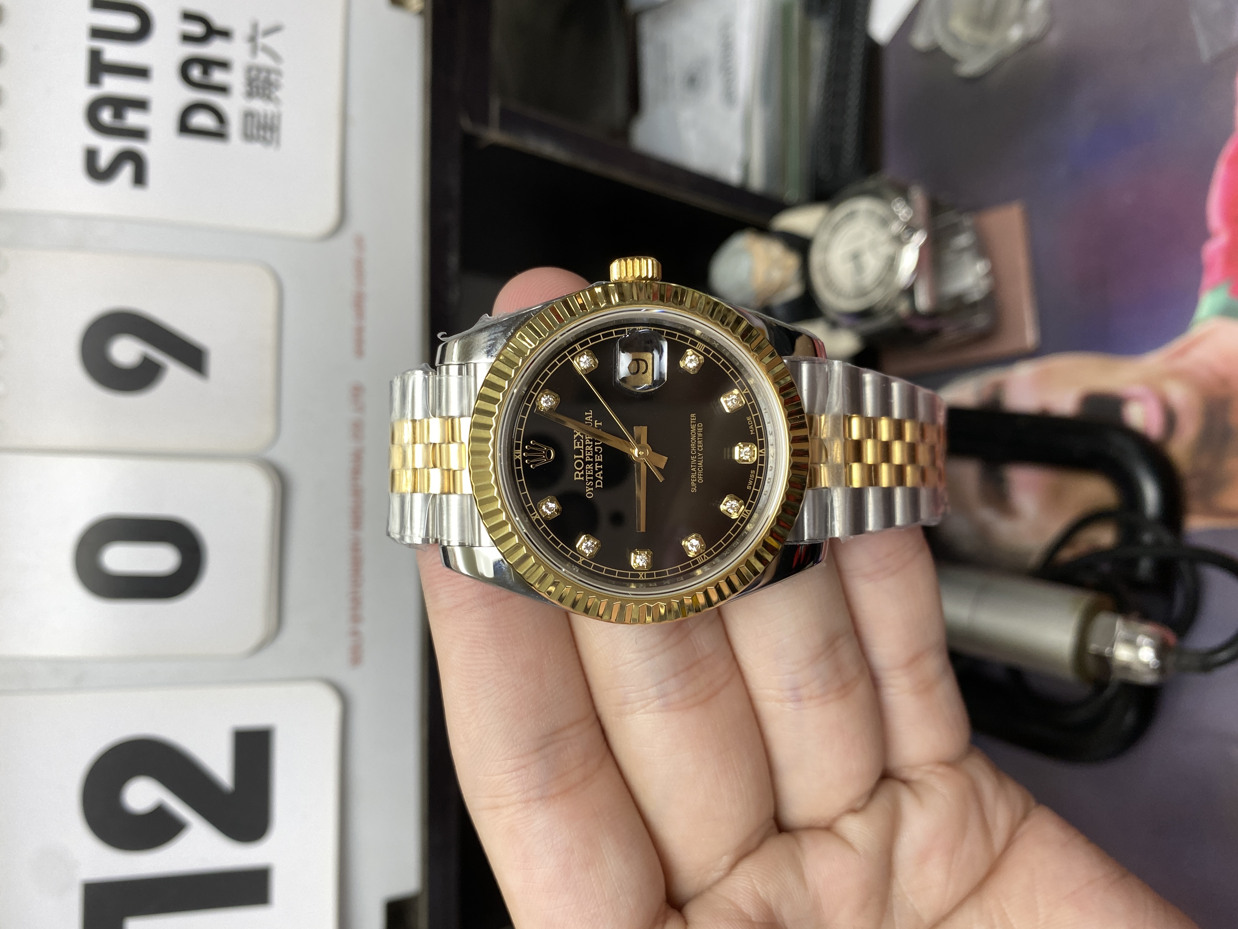 Rolex Datejust series gold brezel gold Jubilee stainless steel bracelet, 41mm size