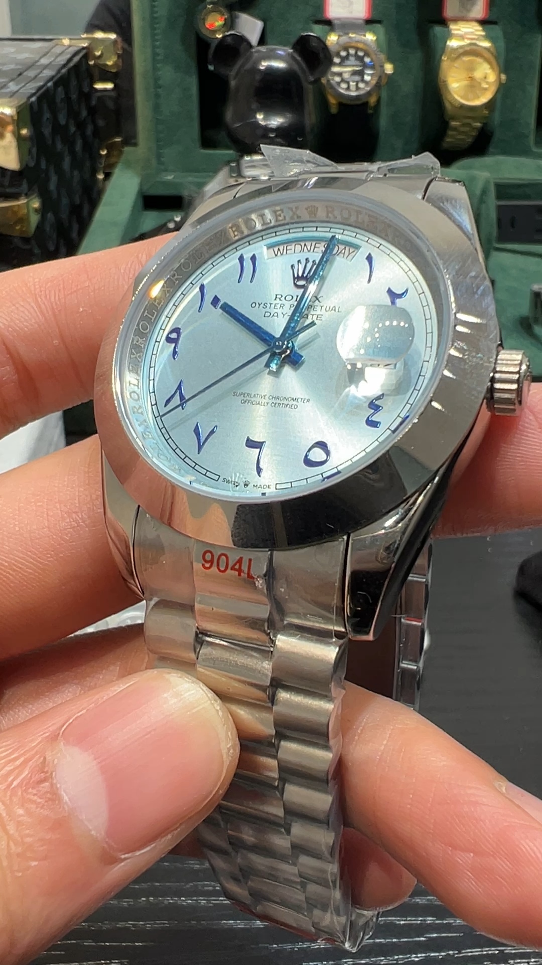 Rolex Datejust series Arabic scale ice blue dial, Jubilee stainless steel bracelet, 41mm size【GIVE AWAY Green dial】