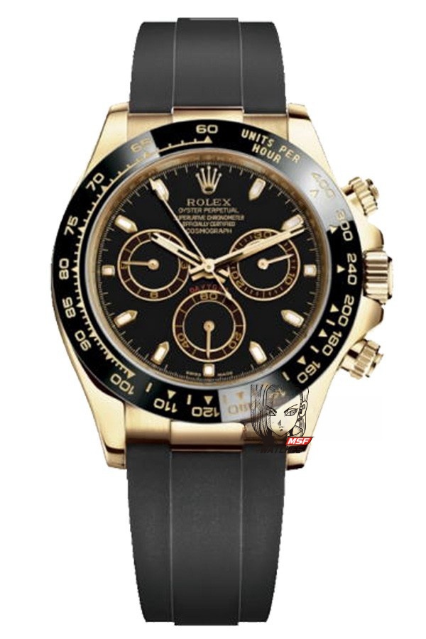 Rolex Cosmograph Daytona Series 116518LN-0035, Gold Case Black Dial, 40mm size.