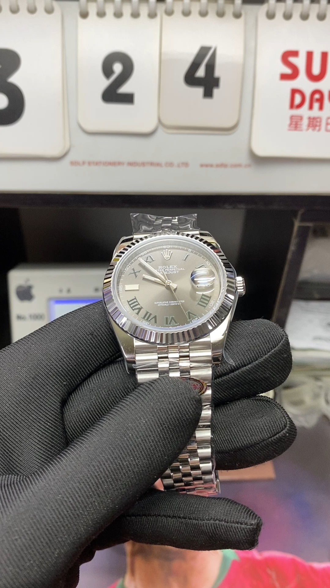 Rolex Datejust Series Watch Model M126334-0022(Green Roman Numerals)41mm