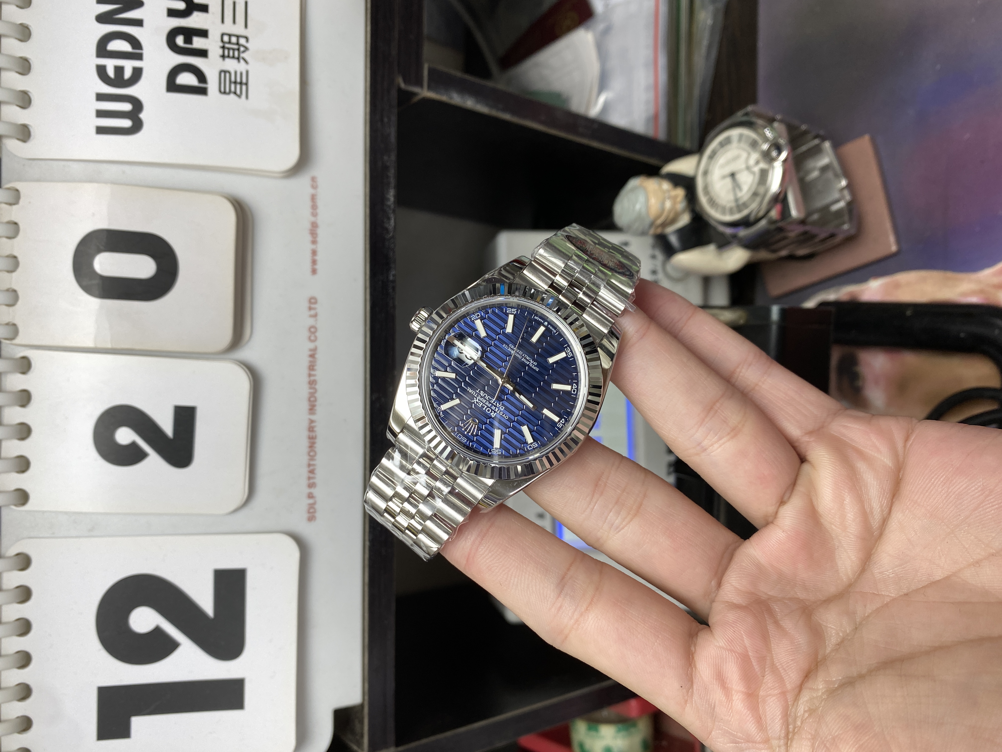 Rolex Datejust Series Watch Model M126334-0032 (Wave Blue Dial) 41mm