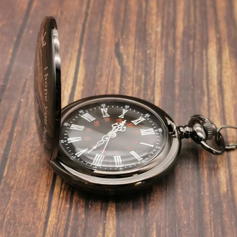 Creativity New To My Son Quartz Pocket Watch Retro Pendant Necklace Best Gift For Son Souvenir Watch Fob Chain