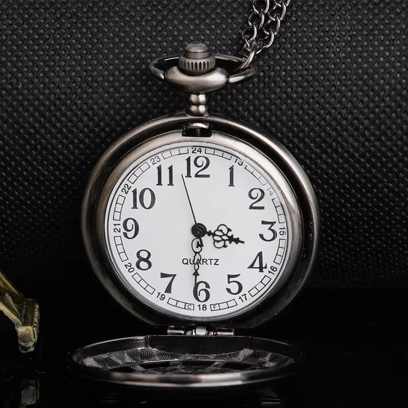 Creative Hollow Design Quartz Pocket Watch Bronze Unisex Clamshell Clock Pendant Fob Watch relogio feminino